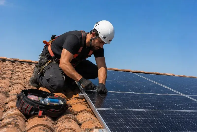Maintenance et monitoring de panneaux solaires à Tordères